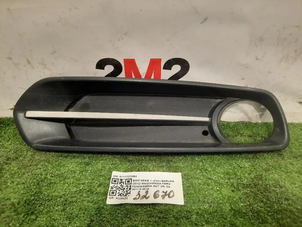 Mascherina FARO Fendinebbia ANT DX 51117272564 Bmw Serie 1 F20 Berlina 2012