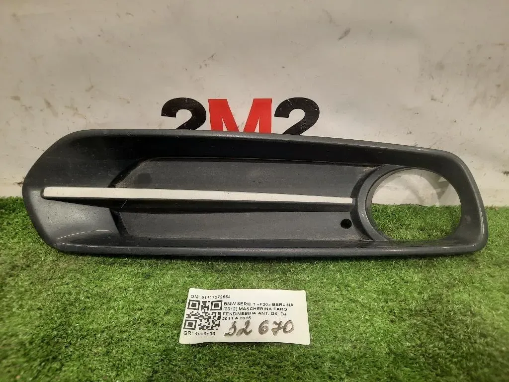 Mascherina FARO Fendinebbia ANT DX 51117272564 Bmw Serie 1 F20 Berlina 2012