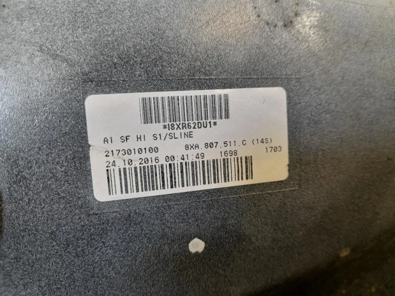 Paraurti POST NUDO 8XA807511C Audi A1 8XF Sportback 2015