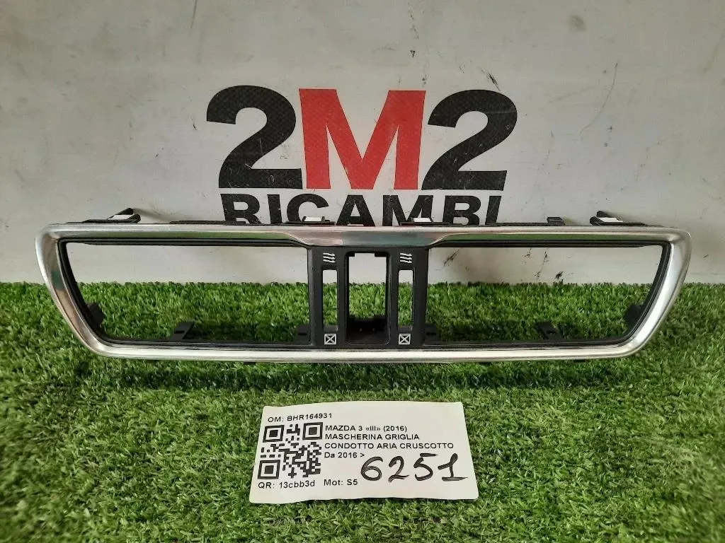 Mascherina Griglia Condotto ARIA Cruscotto BHR164931 Mazda 3 III 2016