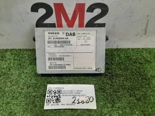 Ricevitore Radio Telecomando 31450594AA Volvo V60 I 2013