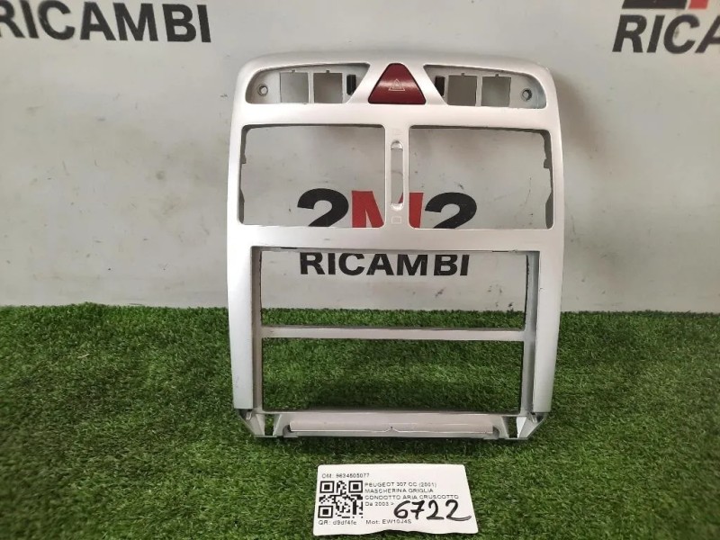 Mascherina Griglia Condotto ARIA Cruscotto 9634505077 Peugeot 307 CC 2001