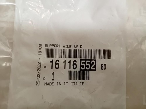 Rinforzo Parafango ANT DX 1611655280 Citroen Jumper III 2014