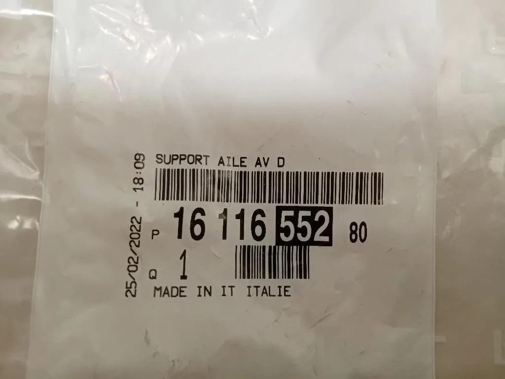 Rinforzo Parafango ANT DX 1611655280 Citroen Jumper III 2014