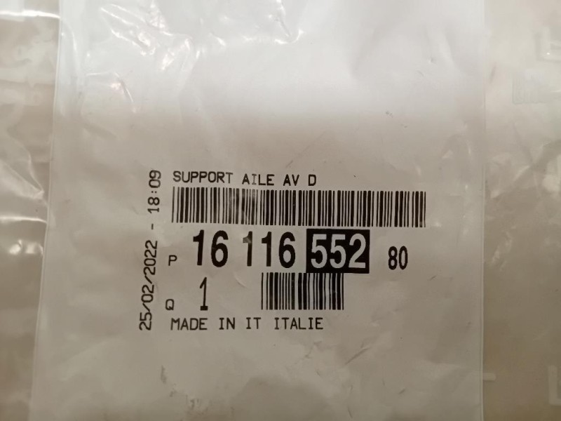 Rinforzo Parafango ANT DX 1611655280 Citroen Jumper III 2014