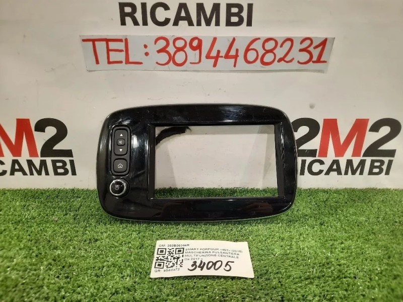 Mascherina Pulsantiera Multifunzione Centrale 682707873R 253B06356R Smart Forfour 453 2015