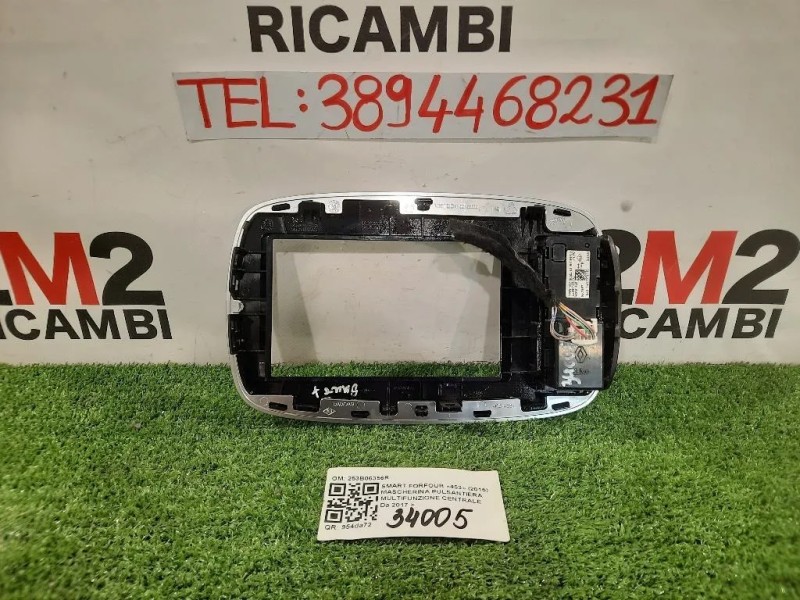 Mascherina Pulsantiera Multifunzione Centrale 682707873R 253B06356R Smart Forfour 453 2015