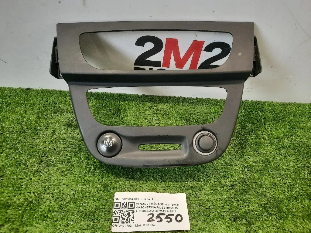 Mascherina Rivestimento Autoradio 682605488R Renault Mégane III 2012