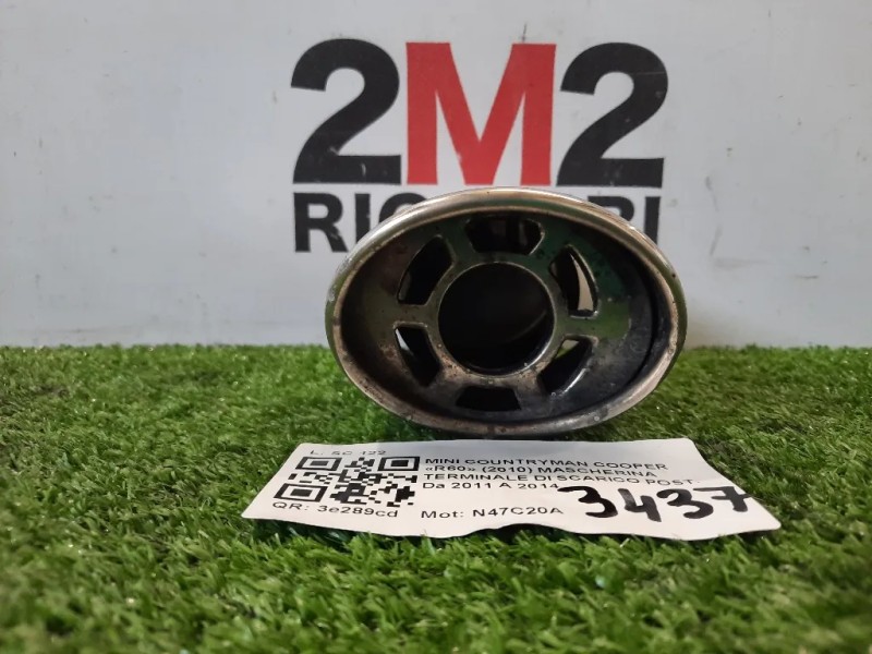 Mascherina Terminale DI Scarico POST  Mini Countryman Cooper R60 2010