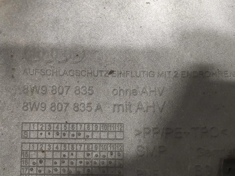 Paraurti POST 8W9 807 511 F Audi A4 8W5 Avant 2015