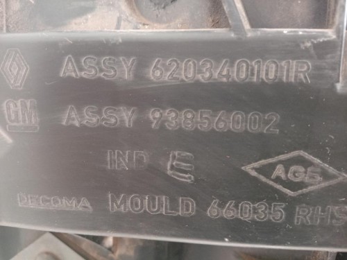 Rinforzo Paraurti ANT DX 620340101R Opel Vivaro A 2007