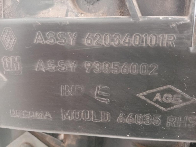 Rinforzo Paraurti ANT DX 620340101R Opel Vivaro A 2007