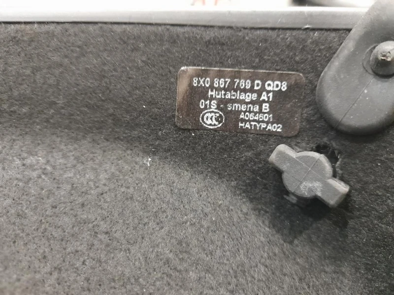 Ripiano Copertura VANO Bagagli 8X0867769DQD8 Audi A1 8XF Sportback 2015