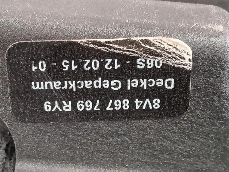 Ripiano Copertura VANO Bagagli 8V4867769 Audi A3 8VA Sportback 2012