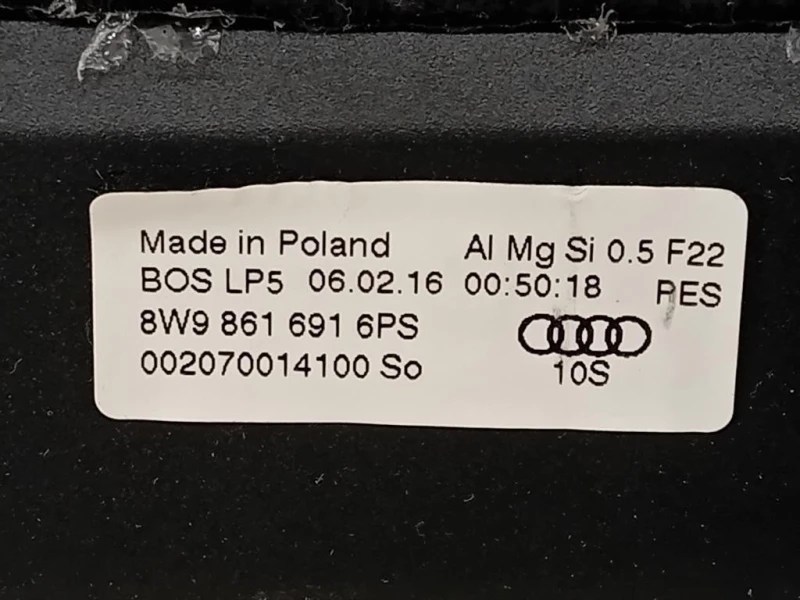 Ripiano Copertura VANO Bagagli 8W9861691 Audi A4 8W5 Avant 2015