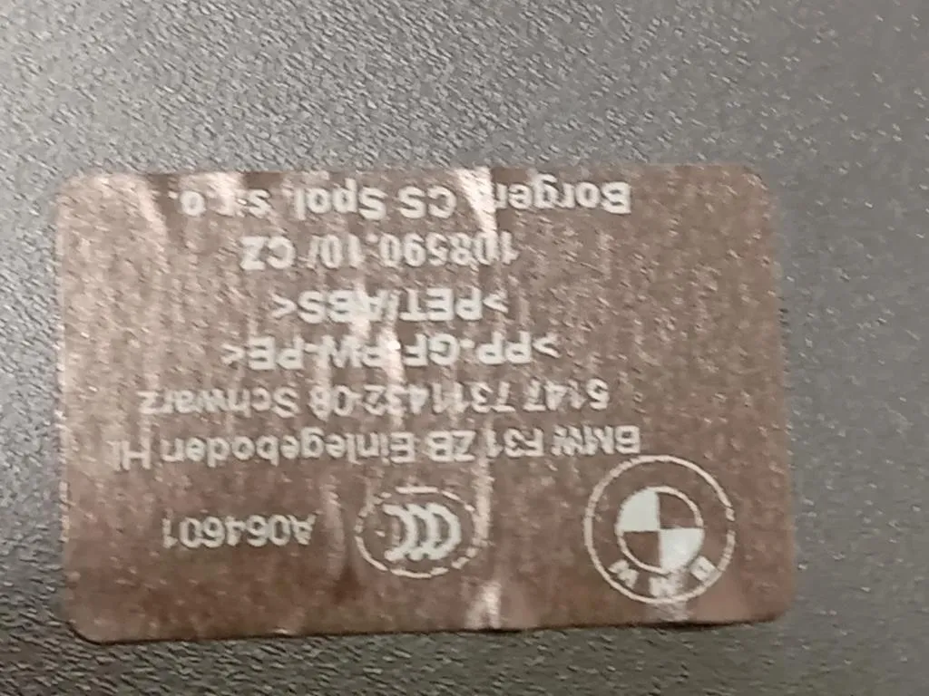 Ripiano Copertura VANO Bagagli 5147 7311432-08 Bmw Serie 3 F30 Berlina 2012