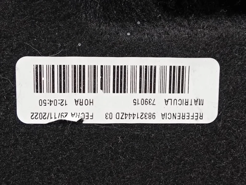 Ripiano Copertura VANO Bagagli 98321444ZD Citroen Berlingo III 2015