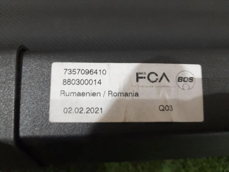 Ripiano Copertura VANO Bagagli 7357096410 Fiat 500 II 2015