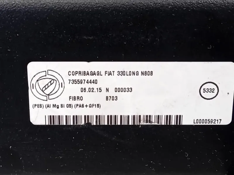 Ripiano Copertura VANO Bagagli 7355974440 Fiat 500L 2013