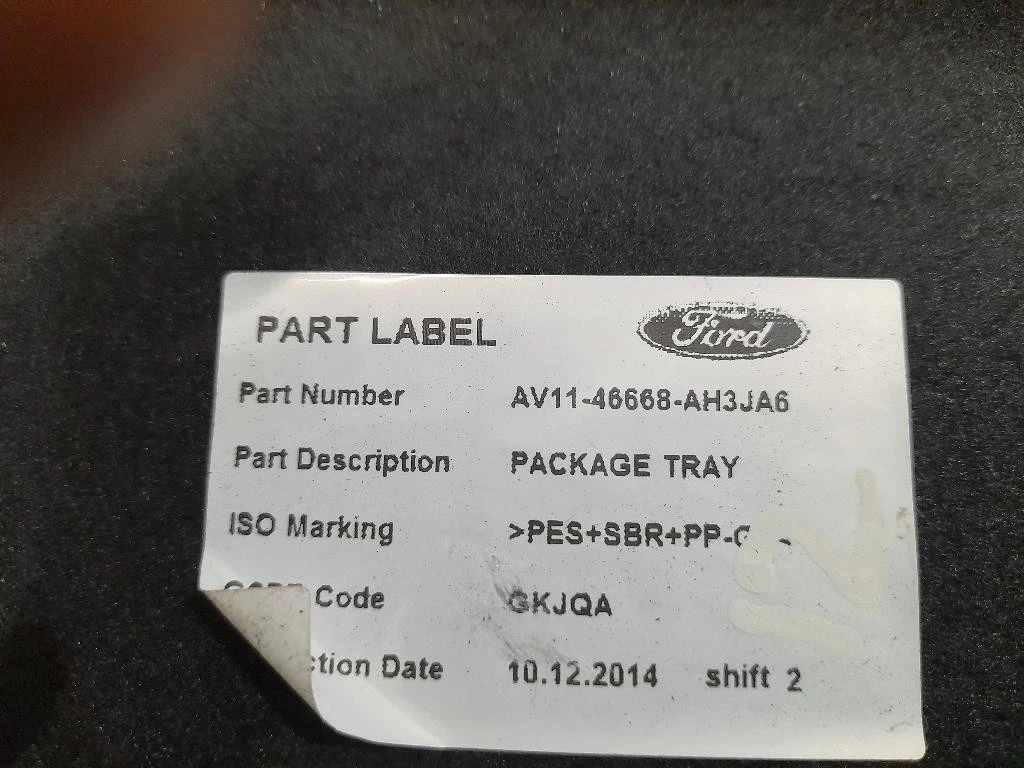 Ripiano Copertura VANO Bagagli AV1146668AH Ford B-max 2012