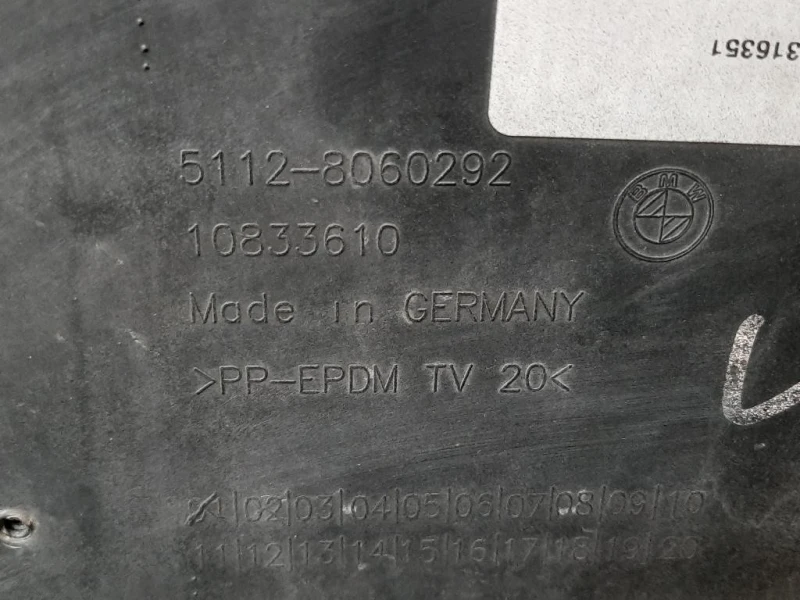 Paraurti POST 5112 8060292 Bmw Serie 1 F20 Berlina 2012