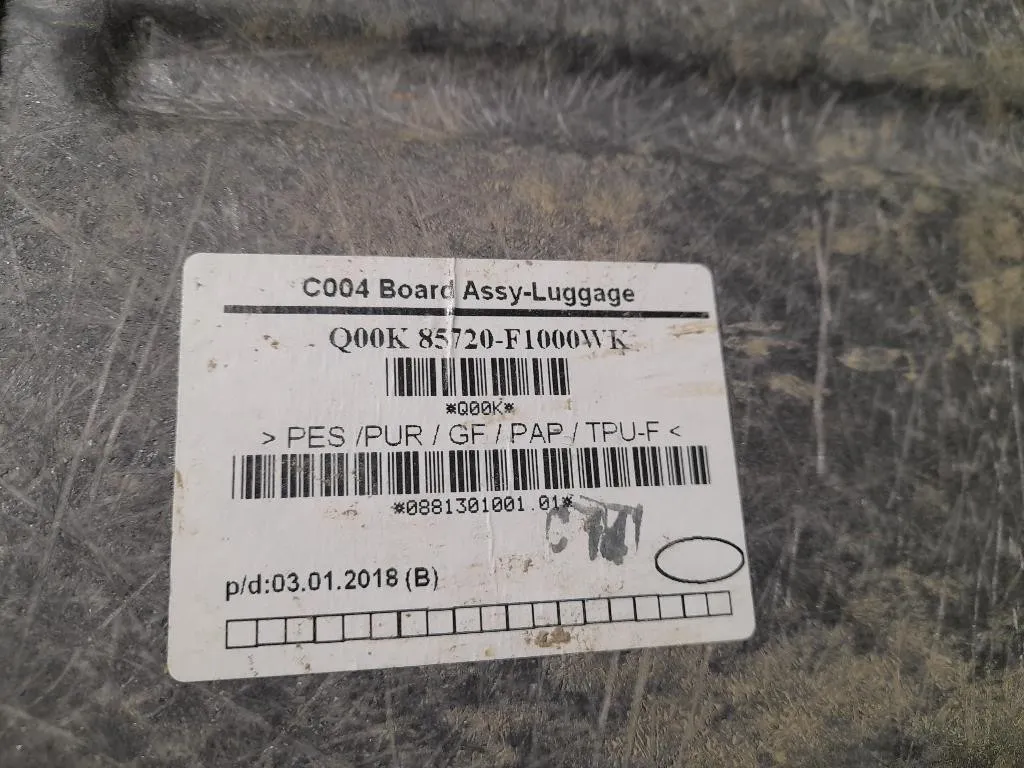 Ripiano Copertura VANO Bagagli 85720F1000WK Kia Sportage IV 2016