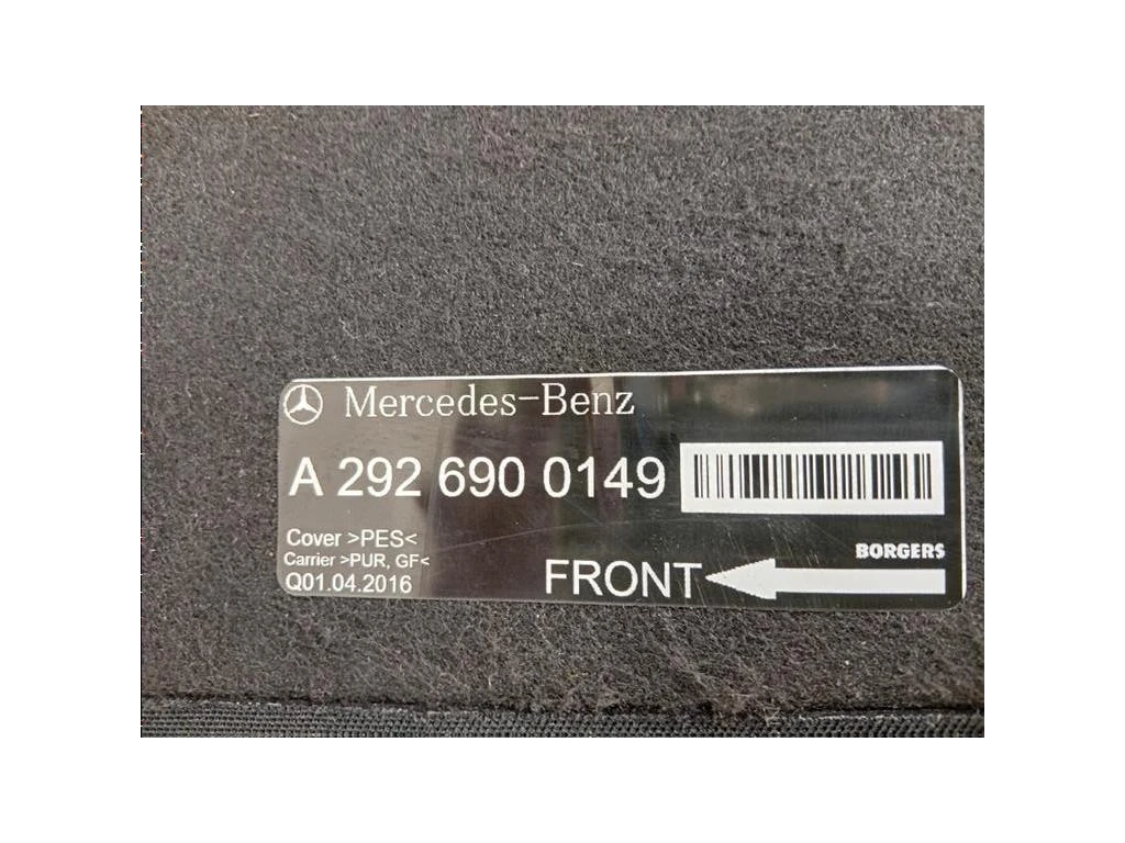 Ripiano Copertura VANO Bagagli A2926900149 Mercedes Classe GLC C253 Coupé 2016