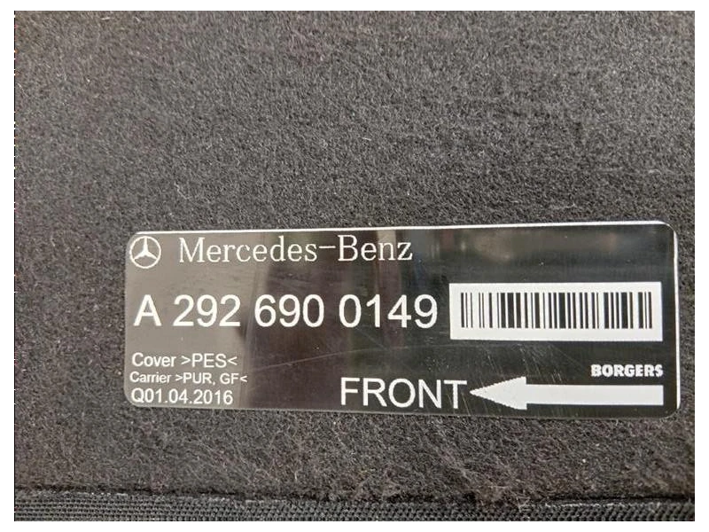 Ripiano Copertura VANO Bagagli A2926900149 Mercedes Classe GLC C253 Coupé 2016