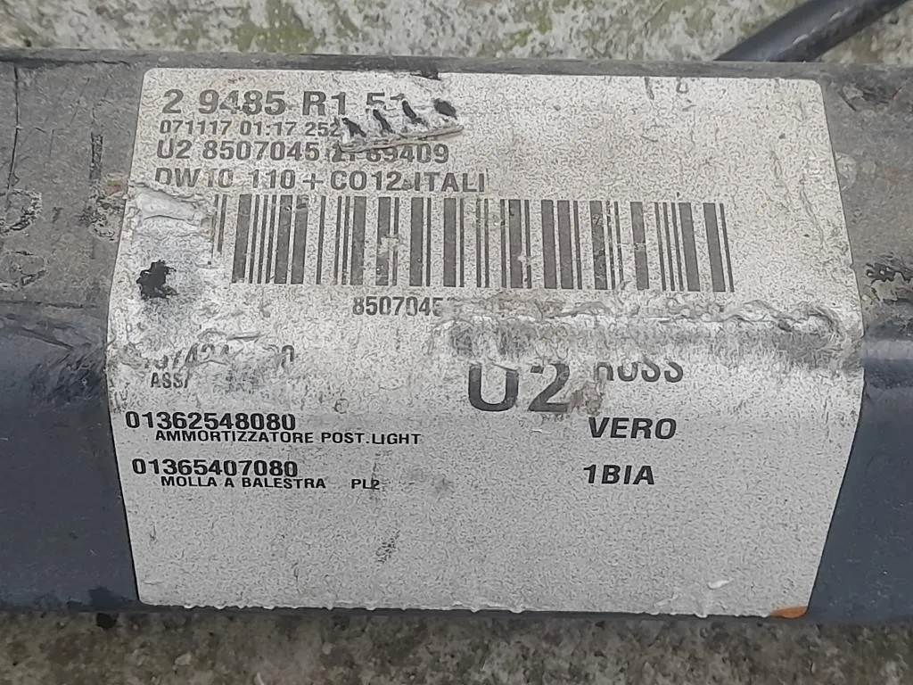 Assale POST 1612737980 Citroen Jumper III 2014