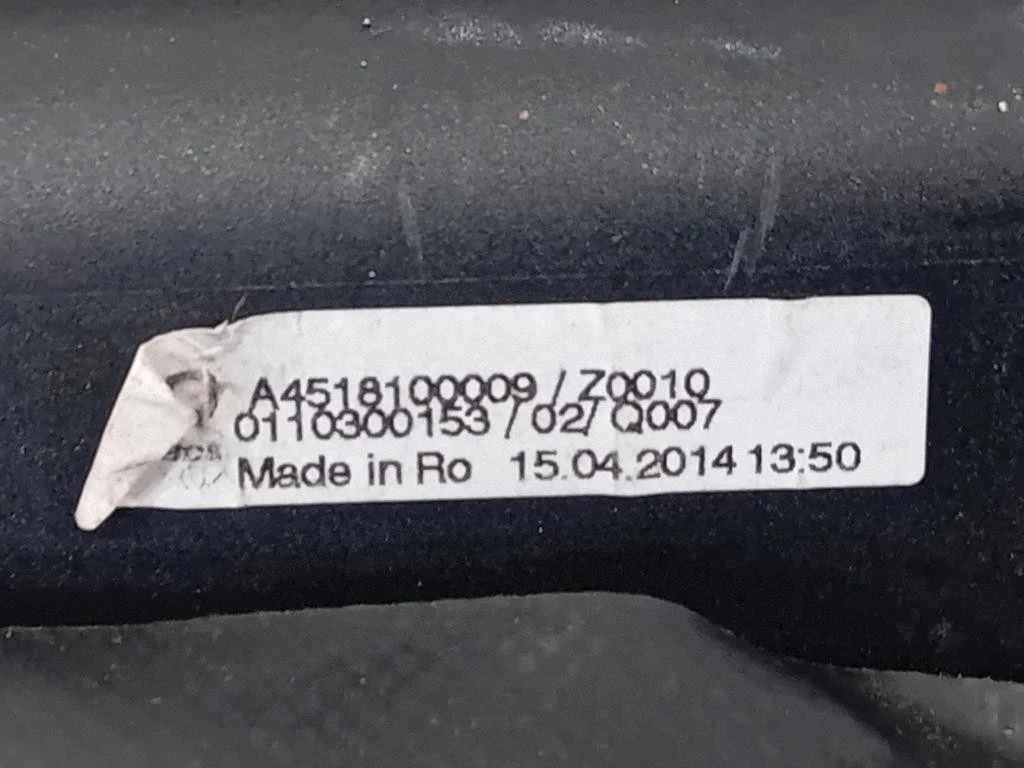 Ripiano Copertura VANO Bagagli A4518100009 Smart Fortwo Cabrio 451 2010