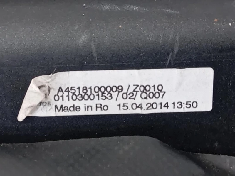 Ripiano Copertura VANO Bagagli A4518100009 Smart Fortwo Cabrio 451 2010