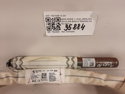 Air-bag A Tendina DX 7221046-12 Bmw Serie 1 F20 Berlina 2015