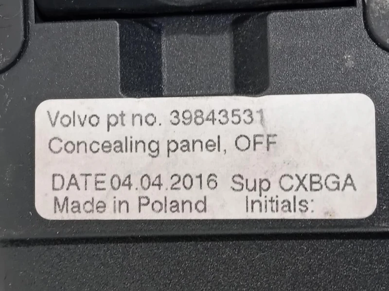 Ripiano Copertura VANO Bagagli 31307291 Volvo V60 I 2013