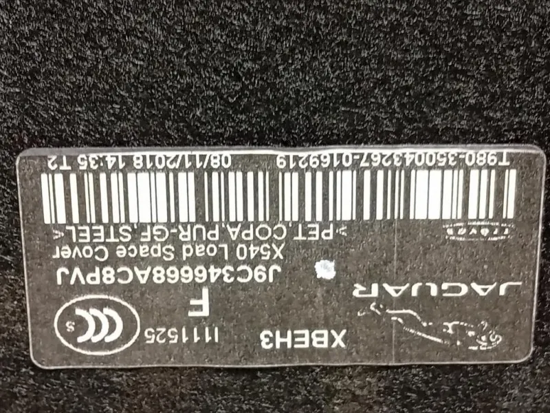 Ripiano Copertura VANO Bagagli Parte POST J9C346668AC8PVJ Jaguar E-pace 2017