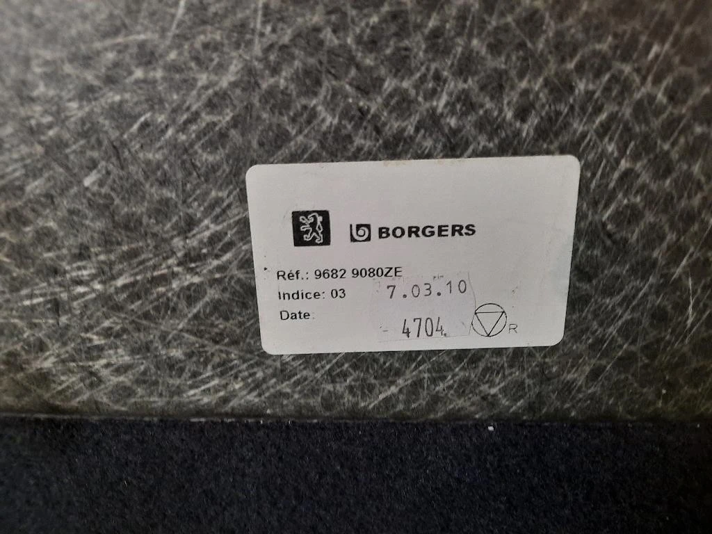 Ripiano Copertura VANO Bagagli INF 96829080ZE Peugeot 3008 I 2009