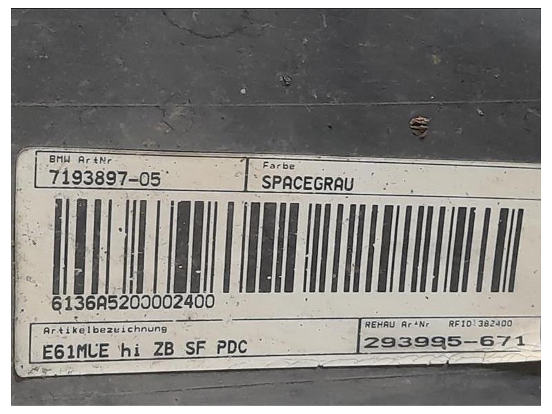 Paraurti POST 7193897-05 Bmw Serie 5 E60 Berlina 2004