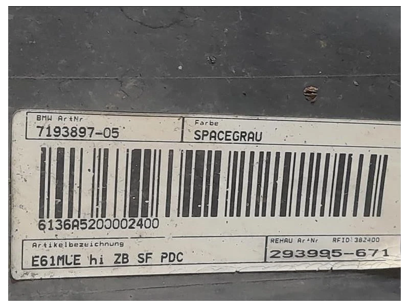 Paraurti POST 7193897-05 Bmw Serie 5 E60 Berlina 2004