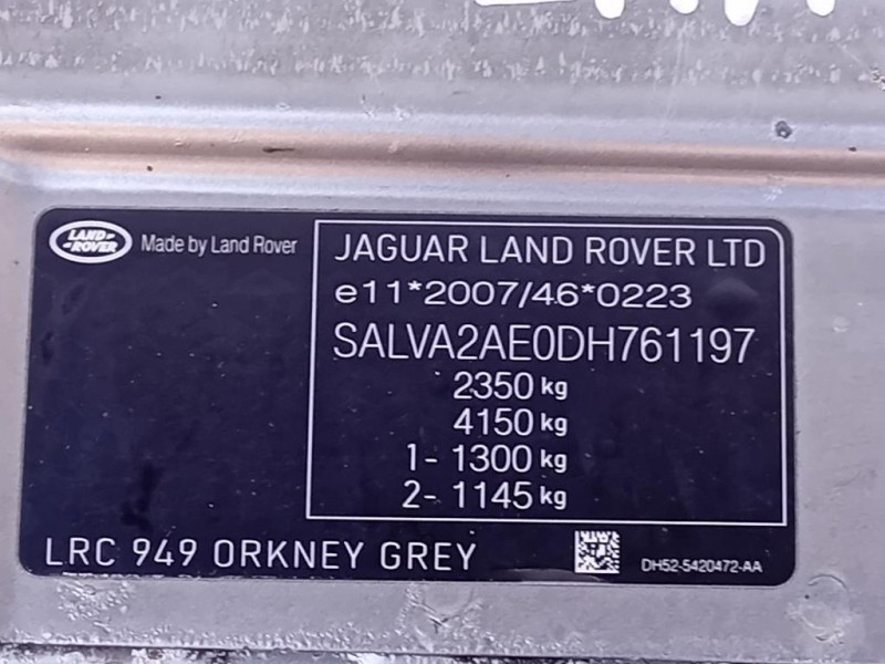 Rivestimento Frontale Parte SUP ANT LR084610 Land Rover Range Rover Evoque I 2011