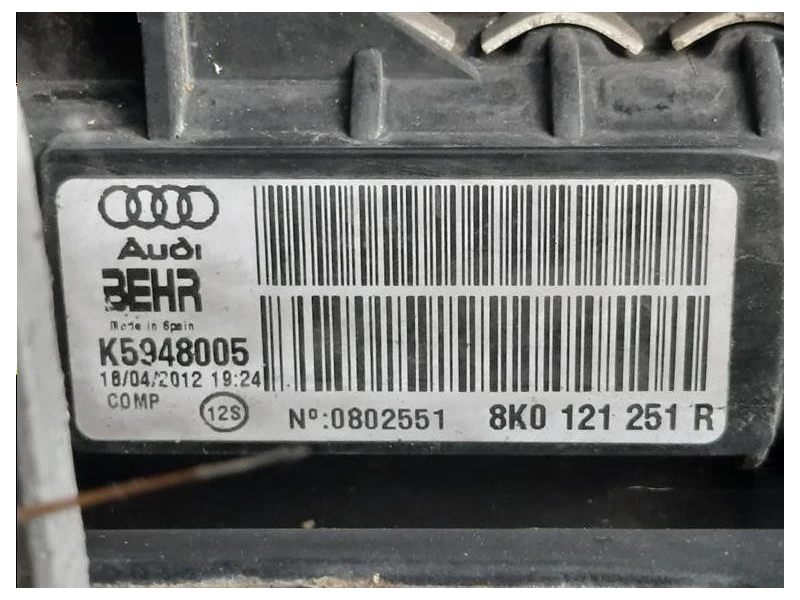 Rivestimento Frontale ANT Q3 RIVESTIMENTO FRONTALE ANT+ KIT RADIATORI Audi Q3 8UB 2012