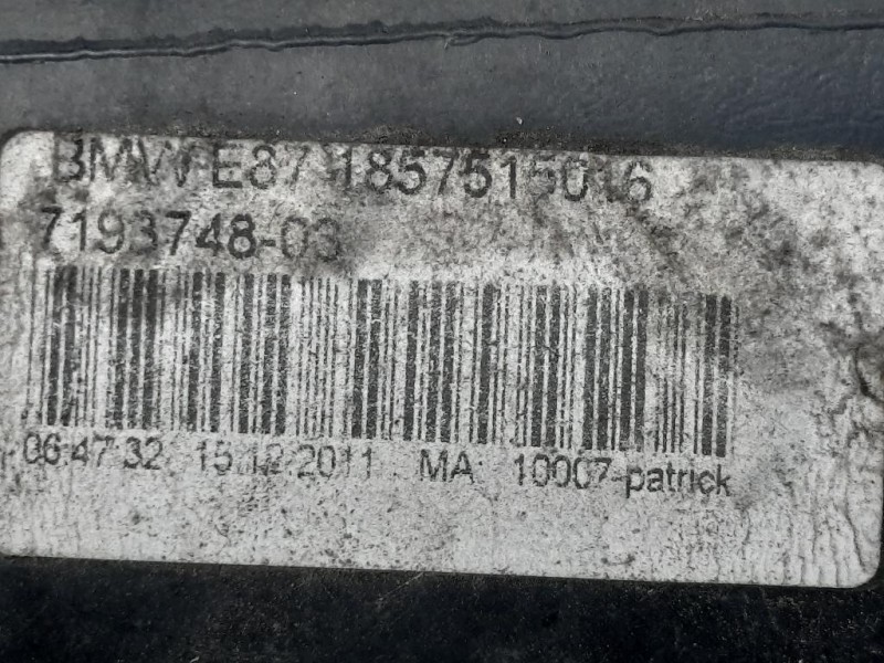 Rivestimento Frontale ANT 7166584 14 Bmw Serie 1 E82 Coupe 2005