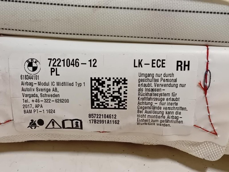 Air-bag A Tendina DX 7221046-12 Bmw Serie 1 F20 Berlina 2015