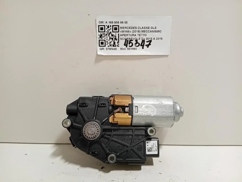 Meccanismo Apertura Tetto Scorrevole A 166 906 96 00 Mercedes Classe GLE W166 2015