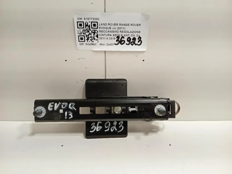 Meccanismo Regolazione Cintura Sedile ANT DX 616773300 Land Rover Range Rover Evoque I 2011