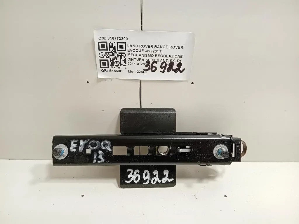 Meccanismo Regolazione Cintura Sedile ANT SX 616773300 Land Rover Range Rover Evoque I 2011