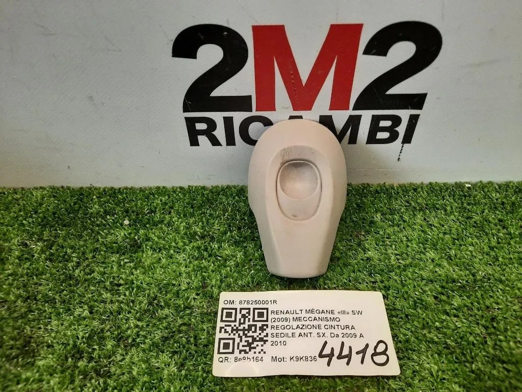 Meccanismo Regolazione Cintura Sedile ANT SX 878250001R Renault Mégane III SW 2009