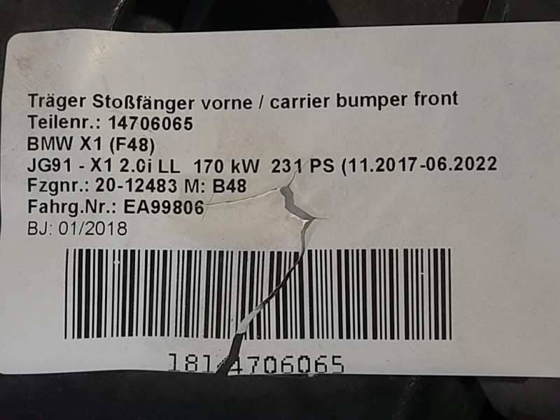 Rivestimento Frontale ANT 17428645861 Bmw Serie 2 F45 Active Tourer 2018