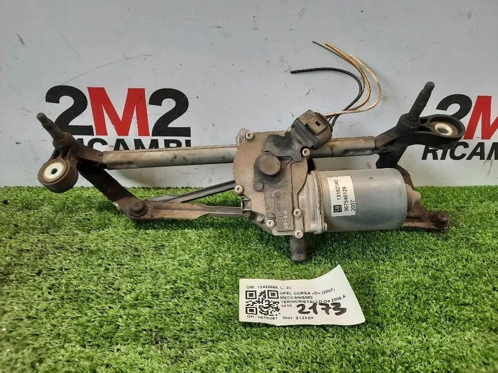 Meccanismo Tergicristallo 13432685 Opel Corsa D 2007