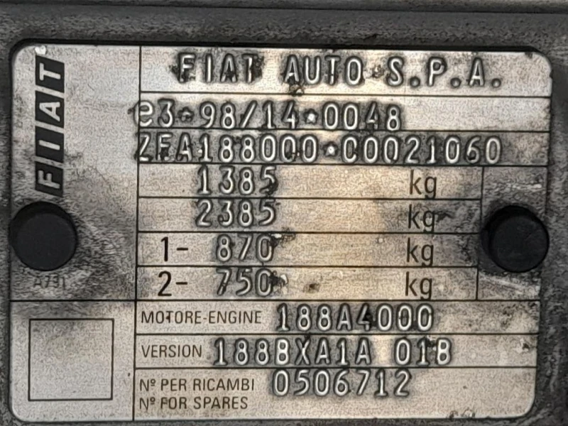 Rivestimento Frontale ANT Fiat Grande Punto 2009