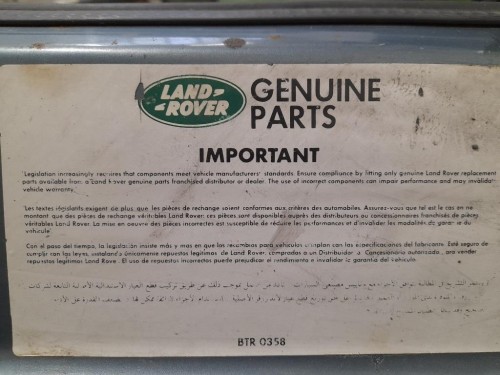 Rivestimento Frontale ANT LR054853 Land Rover Discovery III 2005