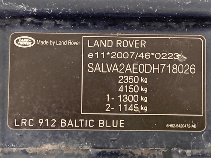 Rivestimento Frontale ANT BJ32-00203 Land Rover Range Rover Evoque I 2011